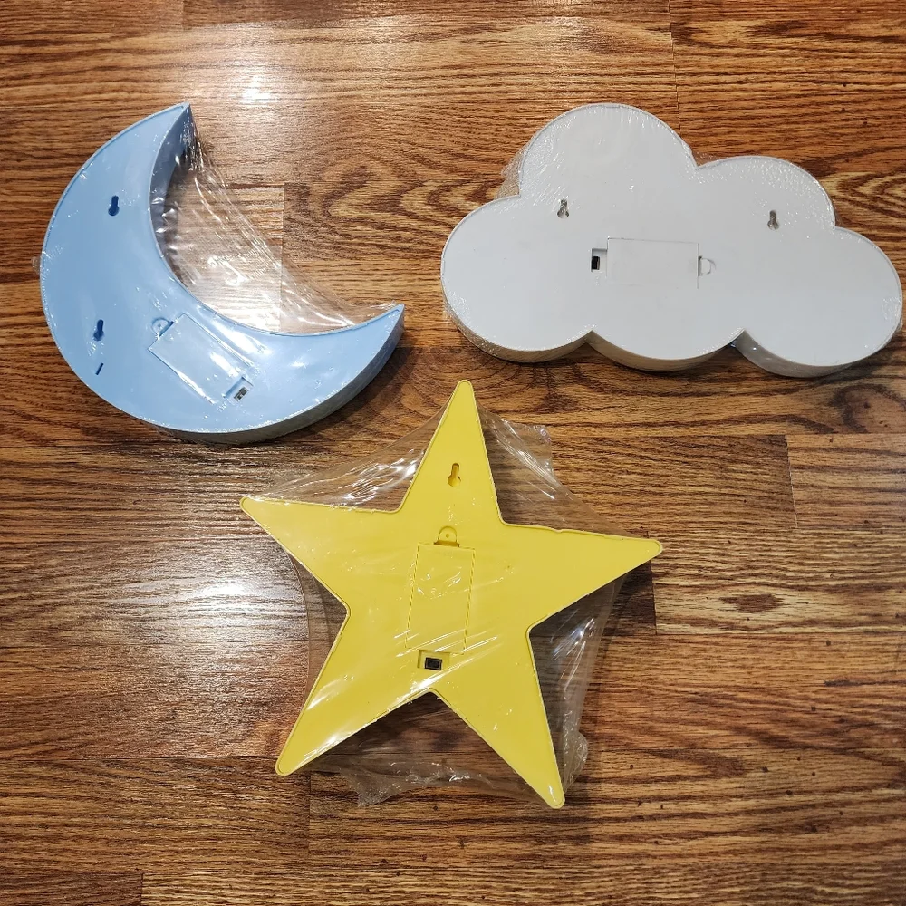 NEW Moon, Star and Cloud Night Lights